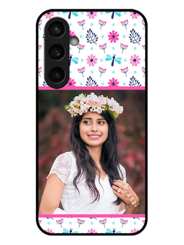 Custom Samsung Galaxy S23 FE 5G Custom Glass Phone Case - Colorful Flower Design