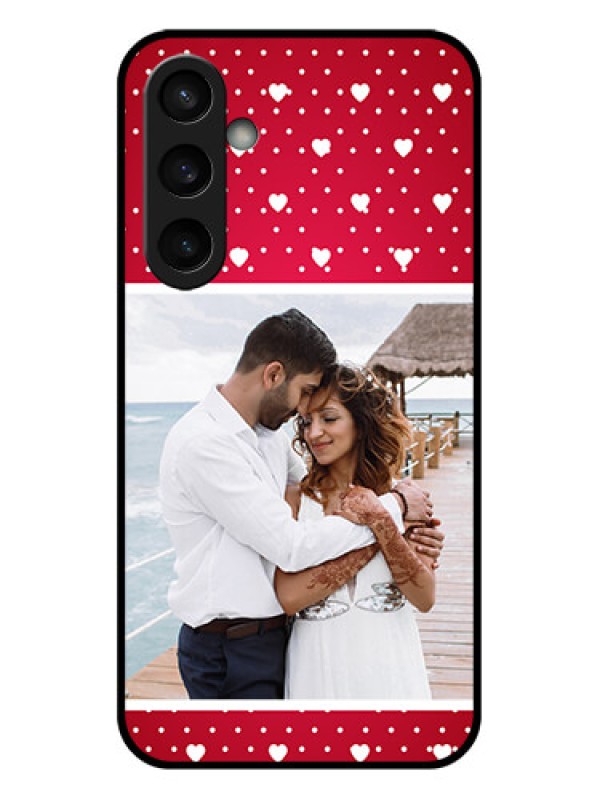 Custom Samsung Galaxy S23 FE 5G Custom Glass Phone Case - Hearts Mobile Case Design