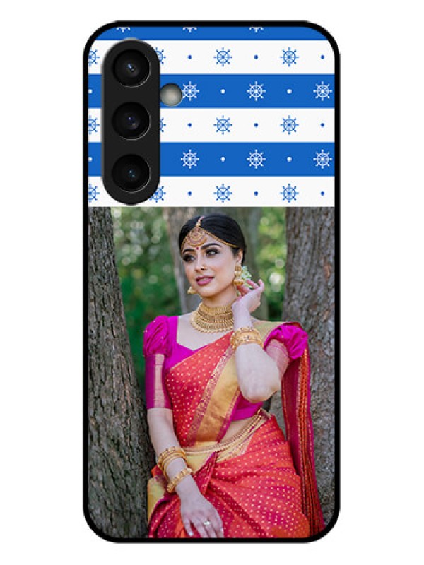 Custom Samsung Galaxy S23 FE 5G Custom Glass Phone Case - Snow Pattern Design