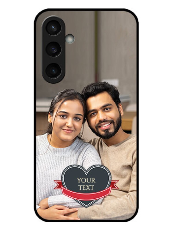 Custom Samsung Galaxy S23 FE 5G Custom Glass Phone Case - Just Married Couple Design