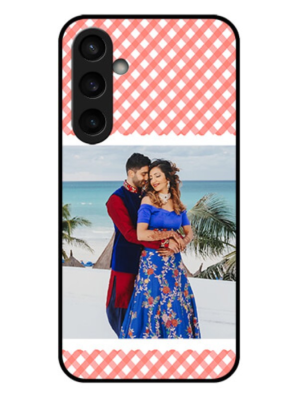 Custom Samsung Galaxy S23 FE 5G Custom Glass Phone Case - Pink Pattern Design