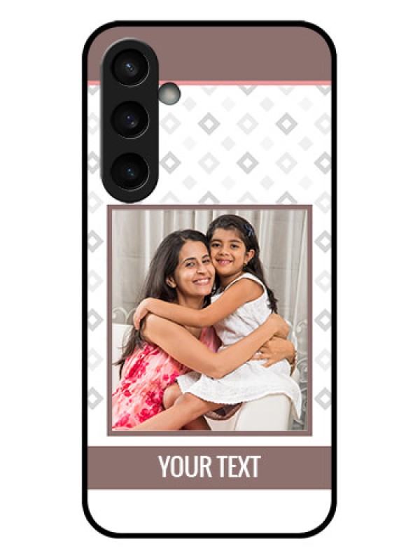 Custom Samsung Galaxy S23 FE 5G Custom Glass Phone Case - Simple Diamond Design