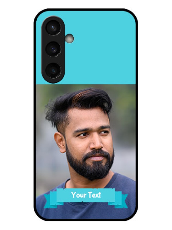 Custom Samsung Galaxy S23 FE 5G Custom Glass Phone Case - Blue Color Design