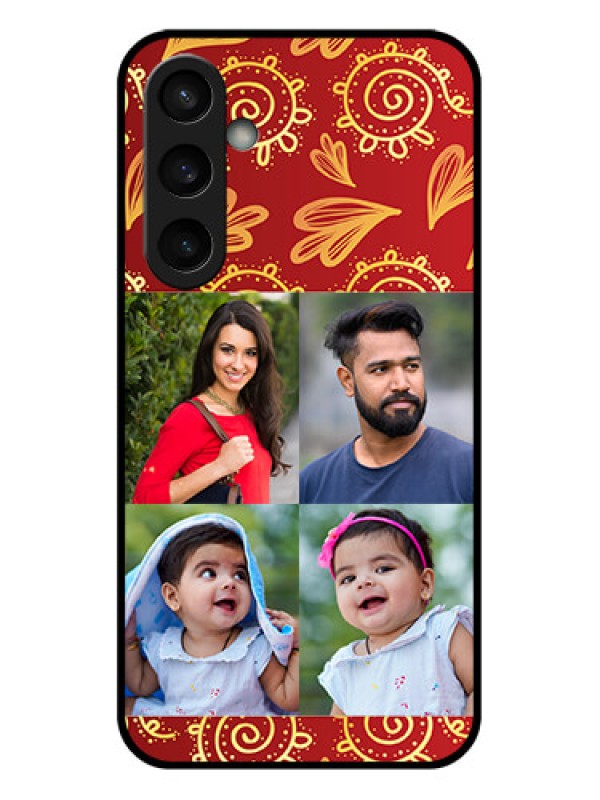 Custom Samsung Galaxy S23 FE 5G Custom Glass Phone Case - 4 Image Traditional Design