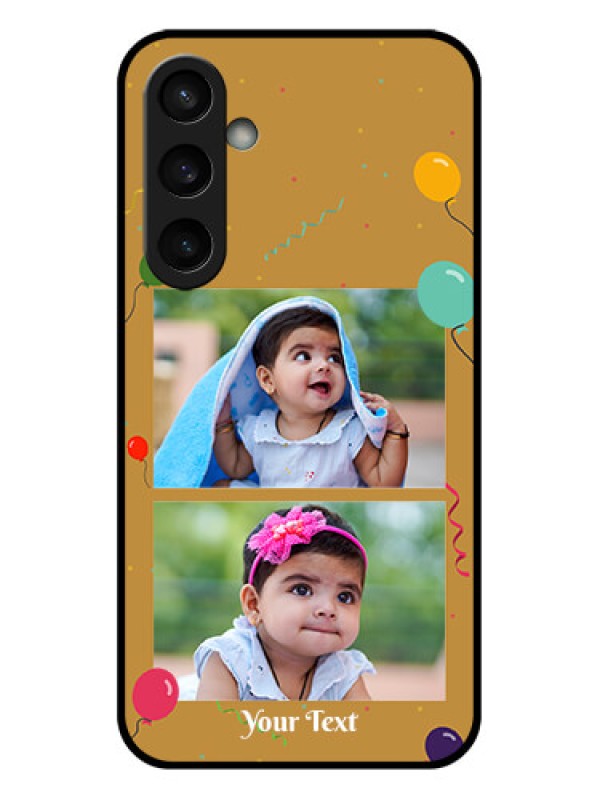 Custom Samsung Galaxy S23 FE 5G Custom Glass Phone Case - Image Holder With Birthday Celebrations Design