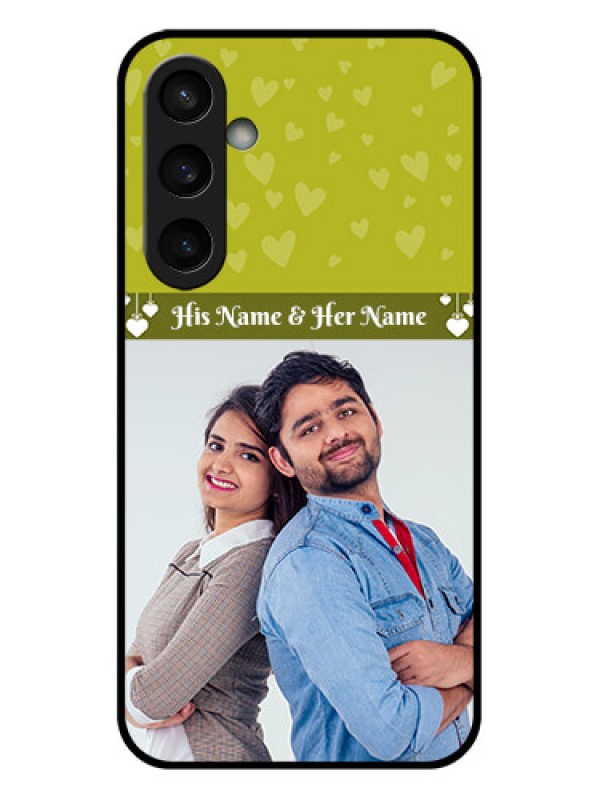 Custom Samsung Galaxy S23 FE 5G Custom Glass Phone Case - You & Me Heart Design