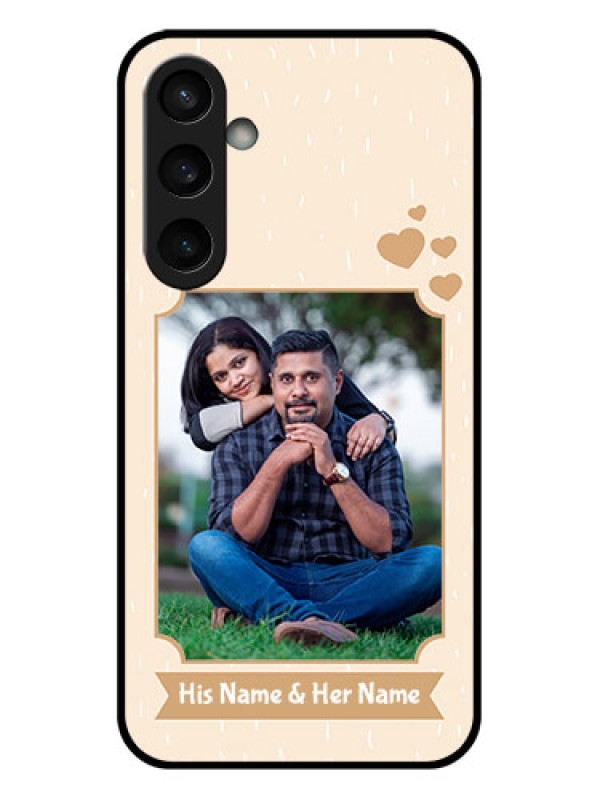 Custom Samsung Galaxy S23 FE 5G Custom Glass Phone Case - With Confetti Love Design