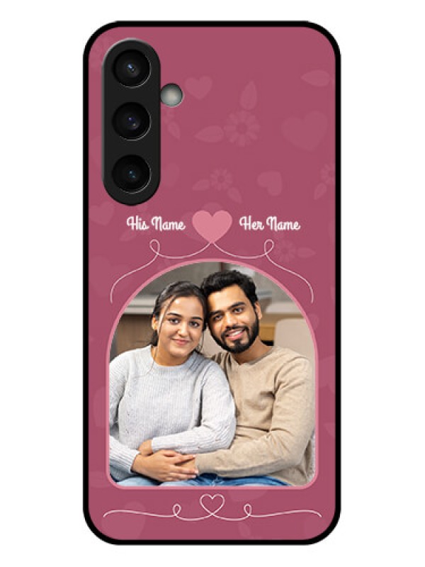 Custom Samsung Galaxy S23 FE 5G Custom Glass Phone Case - Love Floral Design