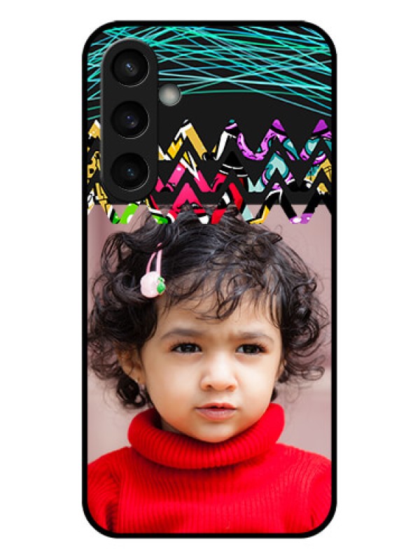 Custom Samsung Galaxy S23 FE 5G Custom Glass Phone Case - Neon Abstract Design