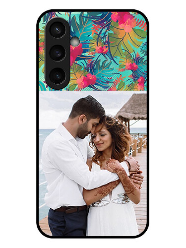 Custom Samsung Galaxy S23 FE 5G Custom Glass Phone Case - Watercolor Floral Design