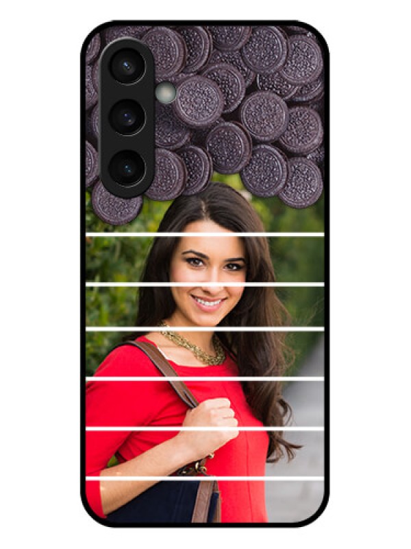 Custom Samsung Galaxy S23 FE 5G Custom Glass Phone Case - With Oreo Biscuit Design