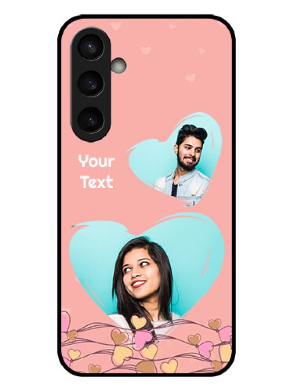 Custom Samsung Galaxy S23 FE 5G Custom Glass Phone Case - Love Doodle Design