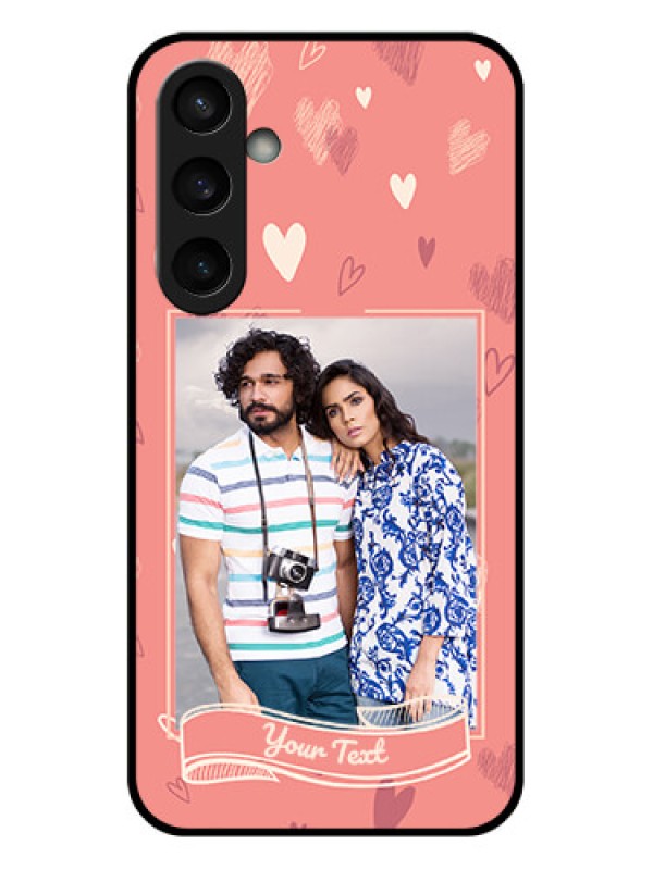 Custom Samsung Galaxy S23 FE 5G Custom Glass Phone Case - Love Doodle Art Design