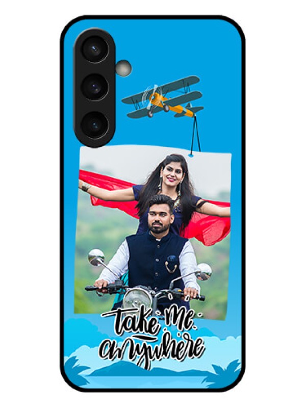 Custom Samsung Galaxy S23 FE 5G Custom Glass Phone Case - Traveller Design