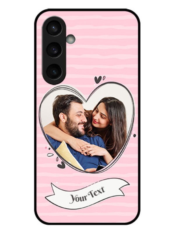 Custom Samsung Galaxy S23 FE 5G Custom Glass Phone Case - Vintage Heart Design
