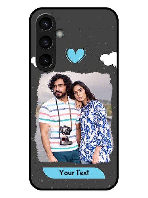 Custom Samsung Galaxy S23 FE 5G Custom Glass Phone Case - Splashes With Love Doodles Design