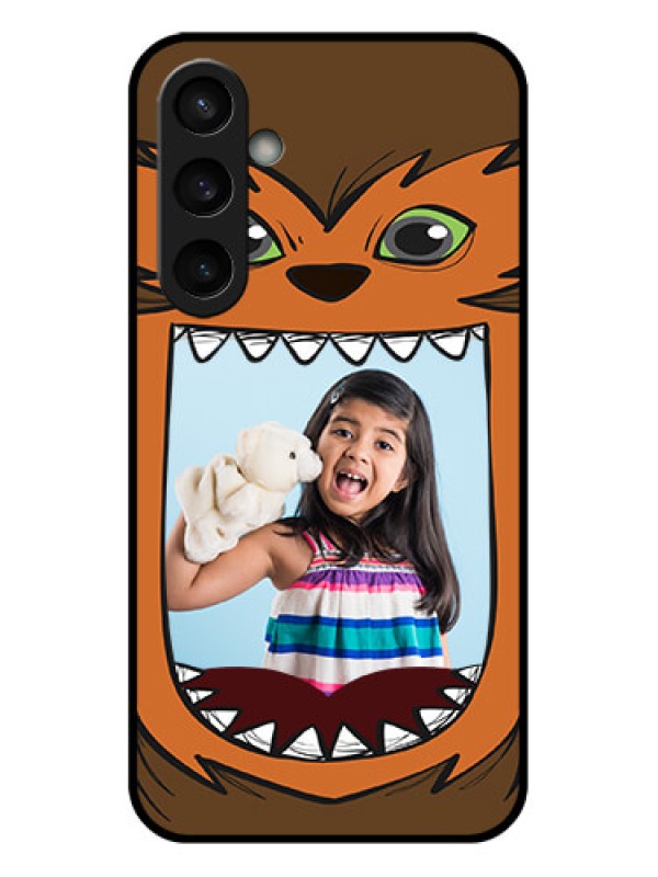 Custom Samsung Galaxy S23 FE 5G Custom Glass Phone Case - Owl Monster Back Case Design