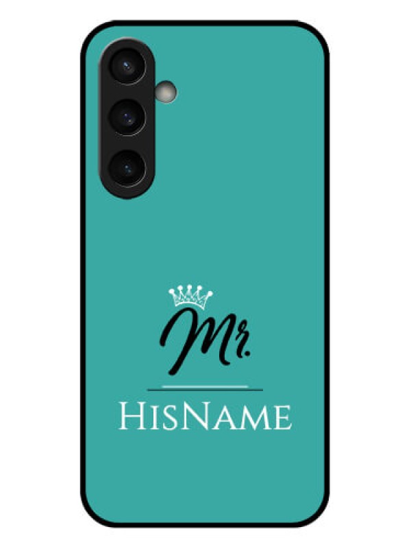 Custom Samsung Galaxy S23 FE 5G Custom Glass Phone Case - Mr With Name Design