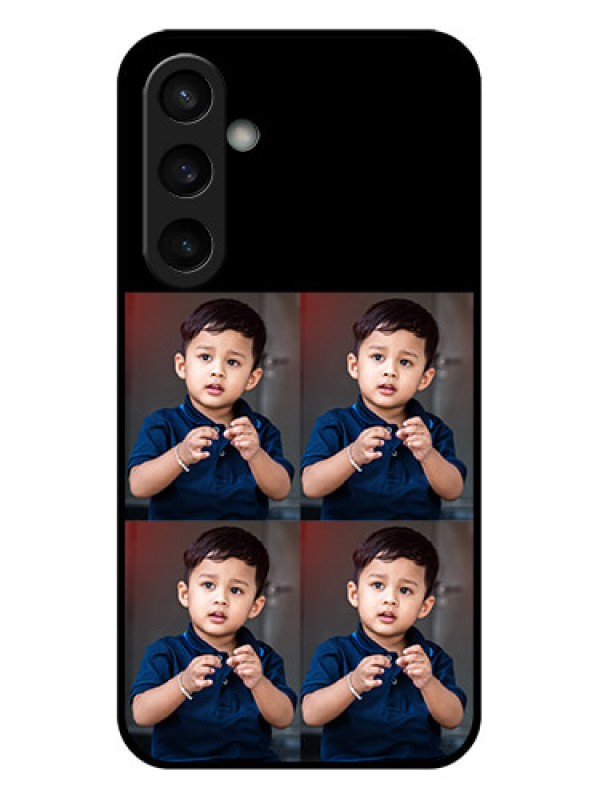 Custom Samsung Galaxy S23 FE 5G Custom Glass Phone Case - 4 Image Holder Design
