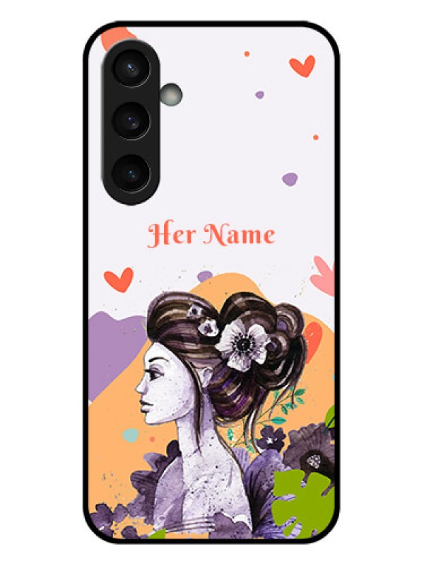 Custom Samsung Galaxy S23 FE 5G Custom Glass Phone Case - Woman And Nature Design