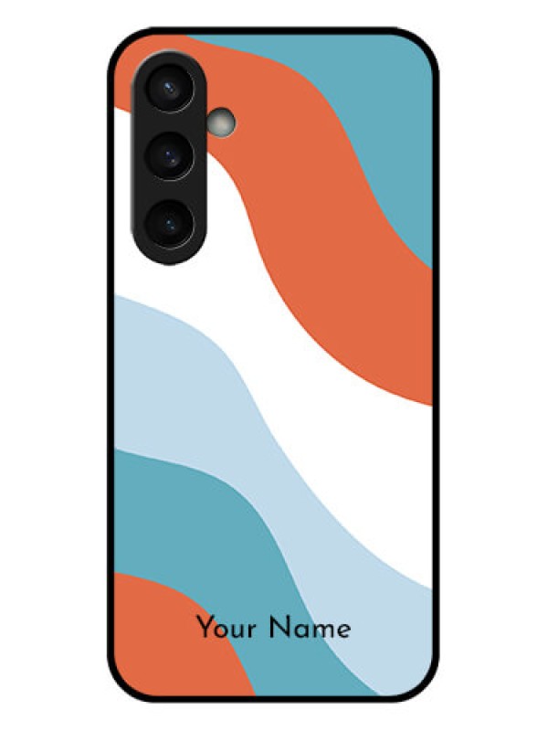 Custom Samsung Galaxy S23 FE 5G Custom Glass Phone Case - Coloured Waves Design
