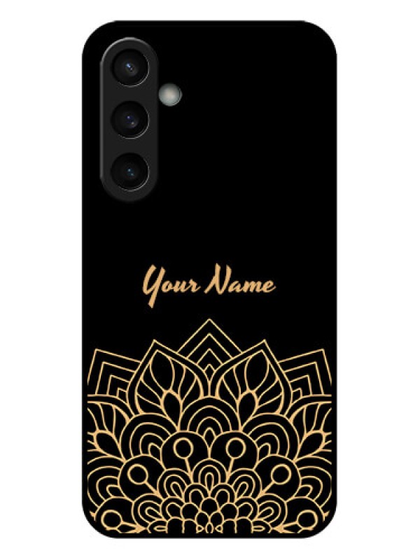Custom Samsung Galaxy S23 FE 5G Custom Glass Phone Case - Golden Mandala Design