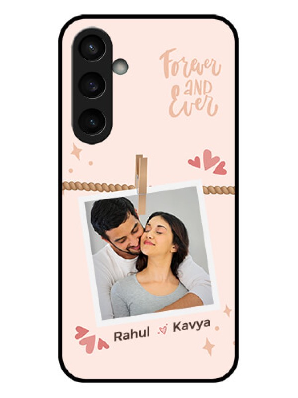 Custom Samsung Galaxy S23 FE 5G Custom Glass Phone Case - Forever And Ever Love Design