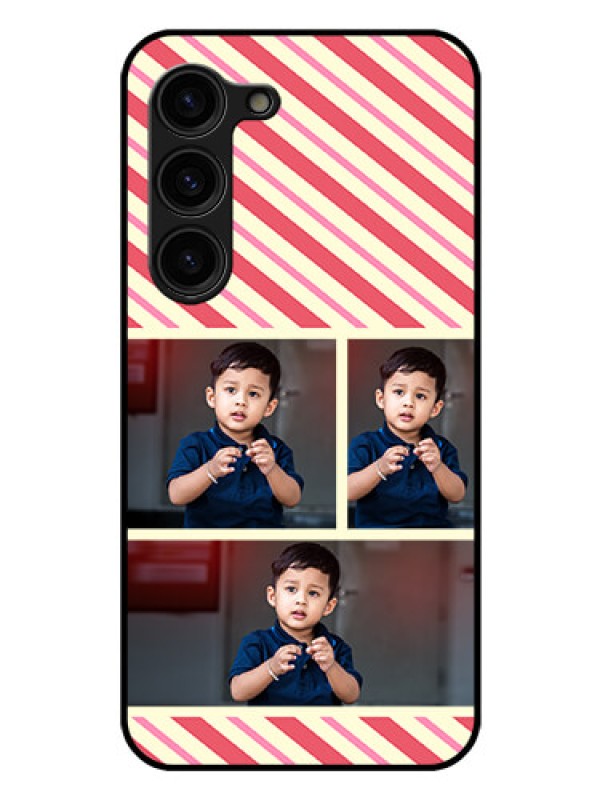 Custom Galaxy S23 Plus 5G Personalized Glass Phone Case - Picture Upload Mobile Case Design