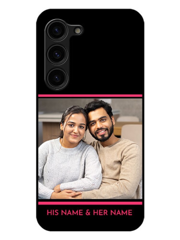Custom Galaxy S23 Plus 5G Custom Glass Mobile Case - with Add Text Design