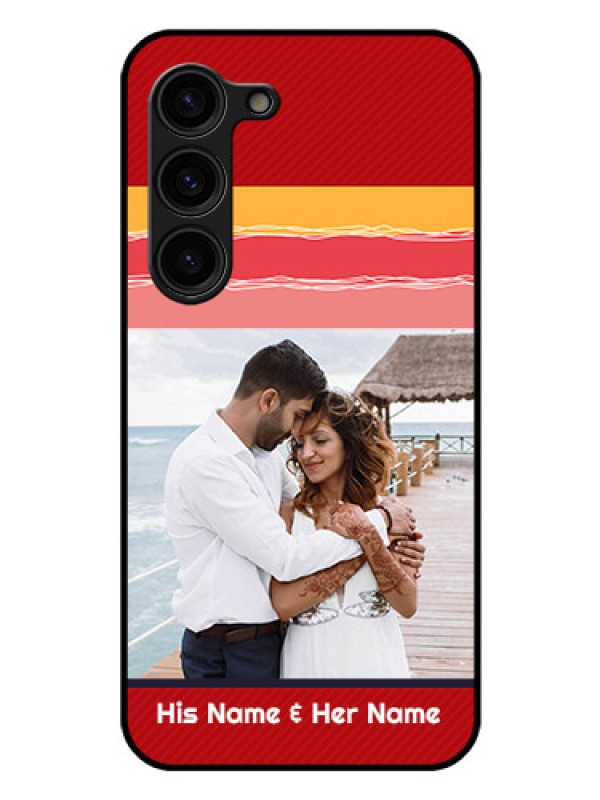 Custom Galaxy S23 Plus 5G Custom Glass Mobile Case - Colorful Case Design