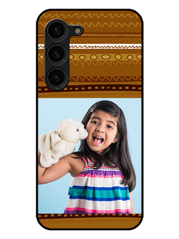 Custom Galaxy S23 Plus 5G Custom Glass Phone Case - Friends Picture Upload Design