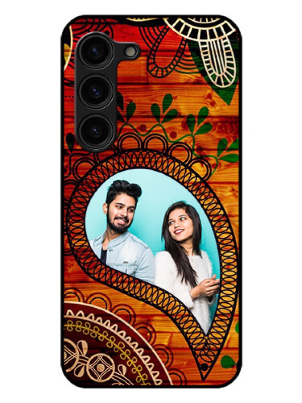 Custom Galaxy S23 Plus 5G Personalized Glass Phone Case - Abstract Colorful Design