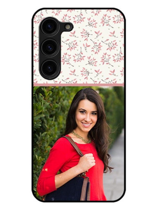 Custom Galaxy S23 Plus 5G Custom Glass Phone Case - Premium Floral Design