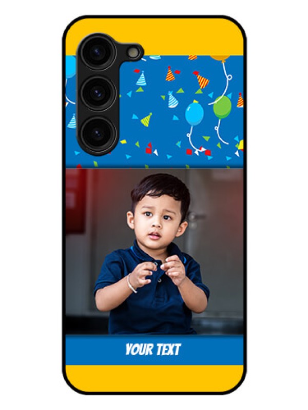 Custom Galaxy S23 Plus 5G Custom Glass Mobile Case - Birthday Wishes Design