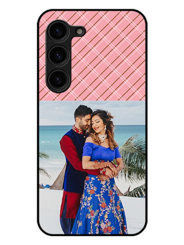 Custom Galaxy S23 Plus 5G Personalized Glass Phone Case - Together Forever Design