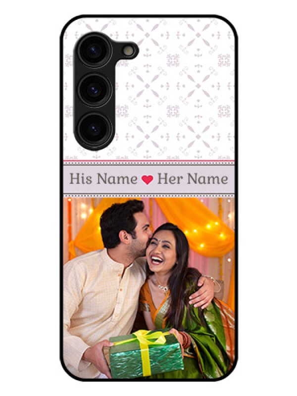 Custom Galaxy S23 Plus 5G Custom Glass Mobile Case - with Photo and Ethnic Design