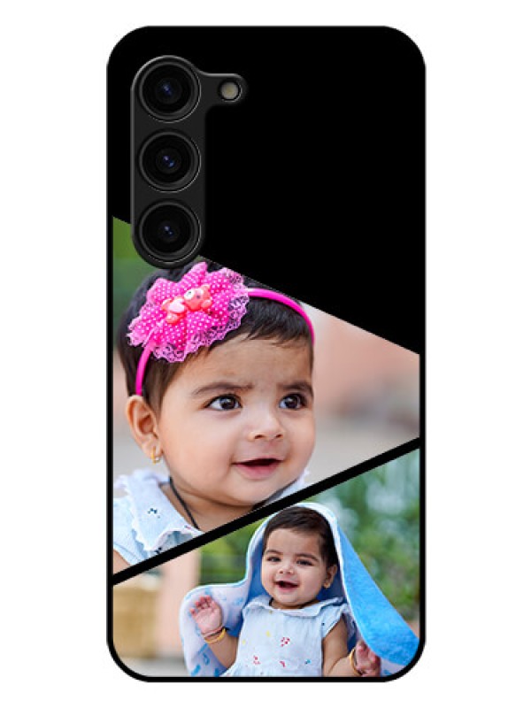 Custom Galaxy S23 Plus 5G Custom Glass Phone Case - Semi Cut Design
