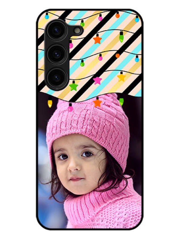 Custom Galaxy S23 Plus 5G Custom Glass Mobile Case - Lights Hanging Design