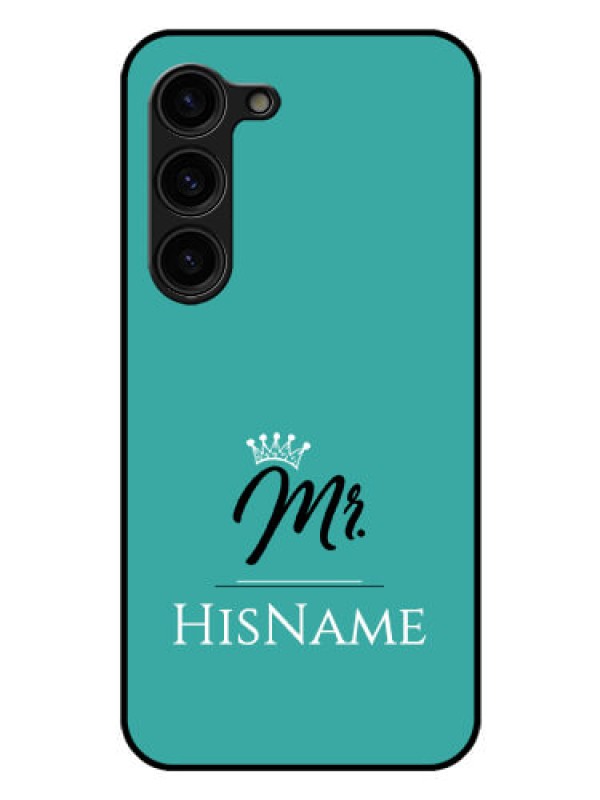 Custom Galaxy S23 Plus 5G Custom Glass Phone Case Mr with Name