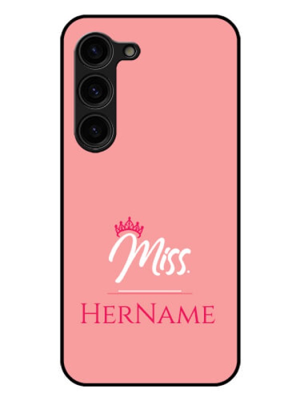 Custom Galaxy S23 Plus 5G Custom Glass Phone Case Mrs with Name