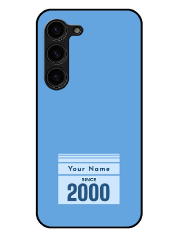 Custom Galaxy S23 Plus 5G Custom Glass Mobile Case - Custom Year of birth Design