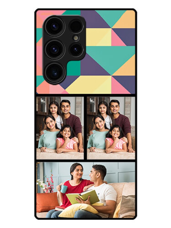 Custom Galaxy S23 Ultra 5G Custom Glass Phone Case - Bulk Pic Upload Design