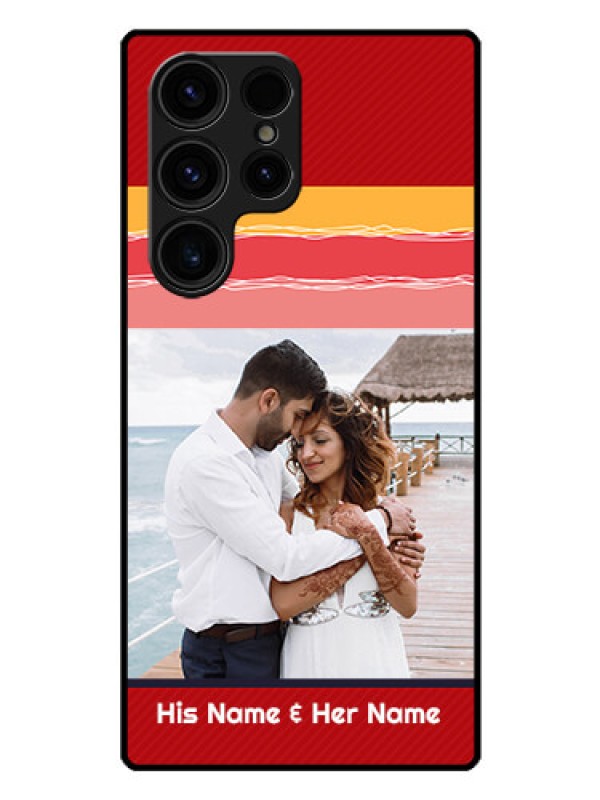 Custom Galaxy S23 Ultra 5G Custom Glass Mobile Case - Colorful Case Design