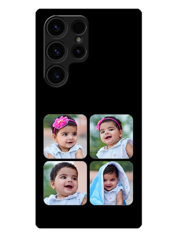 Custom Galaxy S23 Ultra 5G Photo Printing on Glass Case - Multiple Pictures Design