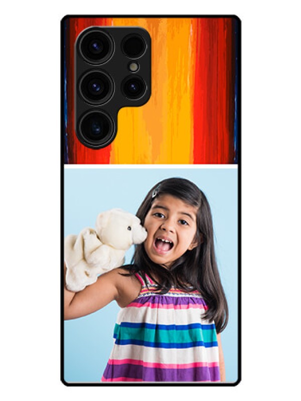 Custom Galaxy S23 Ultra 5G Personalized Glass Phone Case - Multi Color Design