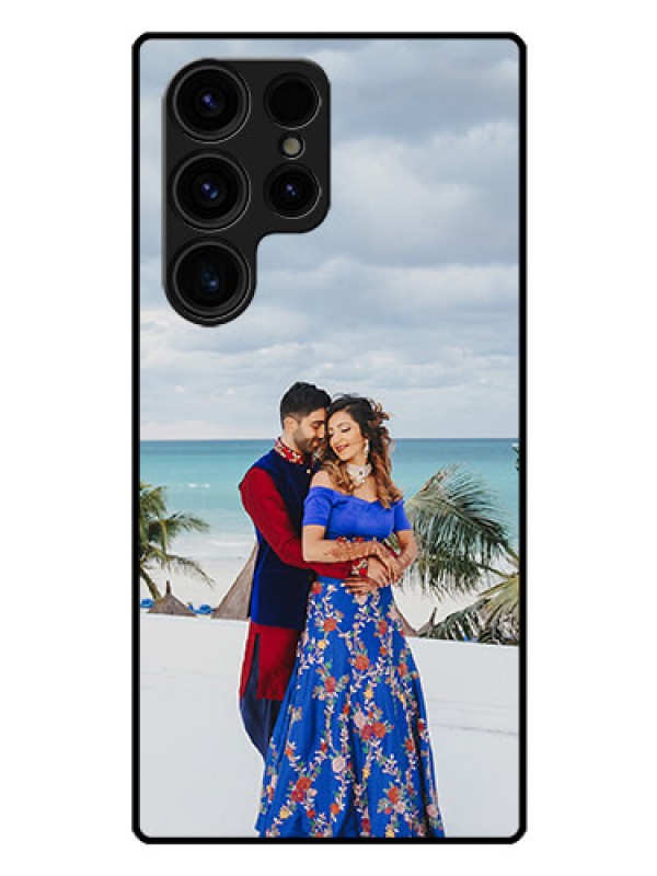 Custom Galaxy S23 Ultra 5G Photo Printing on Glass Case - Upload Full Picture Design