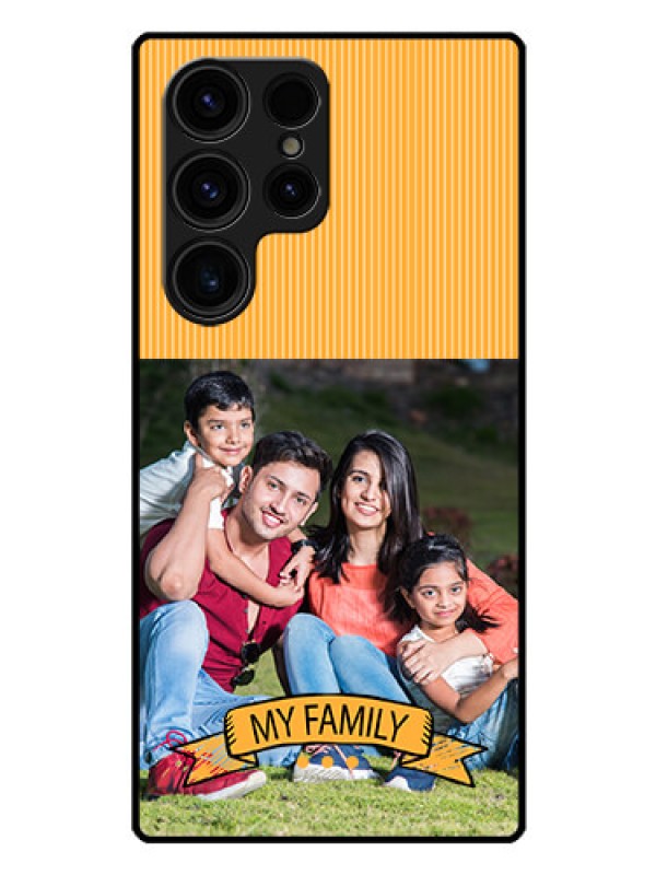 Custom Galaxy S23 Ultra 5G Custom Glass Phone Case - My Family Design