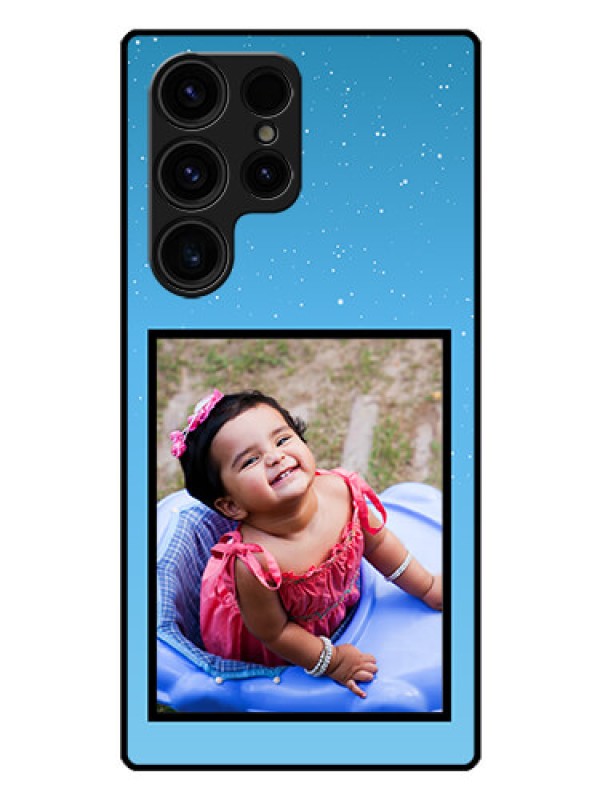 Custom Galaxy S23 Ultra 5G Custom Glass Mobile Case - Wave Pattern Colorful Design