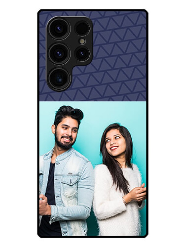 Custom Galaxy S23 Ultra 5G Photo Printing on Glass Case - with Best Friends Design
