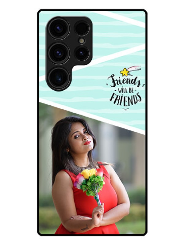 Custom Galaxy S23 Ultra 5G Custom Glass Phone Case - Friends Picture Icon Design